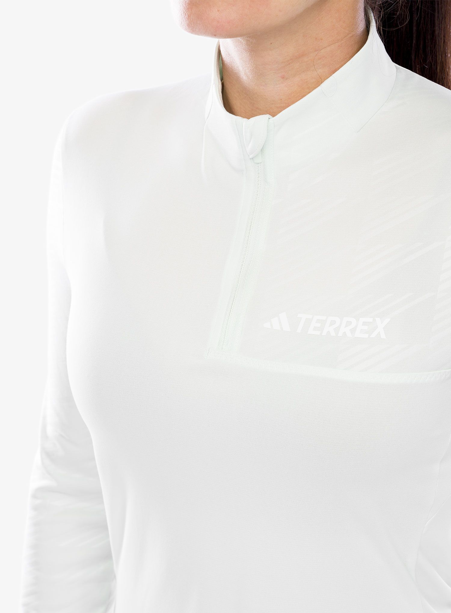 Bluza damska adidas TERREX Multi Half-Zip LS Tee - crystal jade