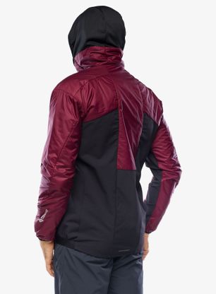 Kurtka na skitury adidas TERREX Techrock GORE-TEX WINDSTOPPER Hooded Jacket - shadow red/black