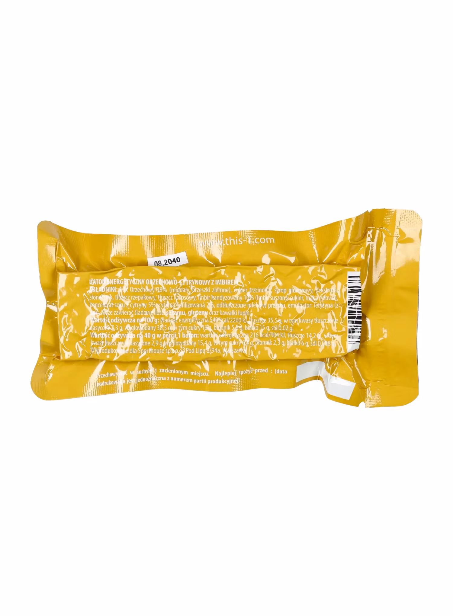 Baton energetyczny This-1 Energy - nuts/lemon/ginger