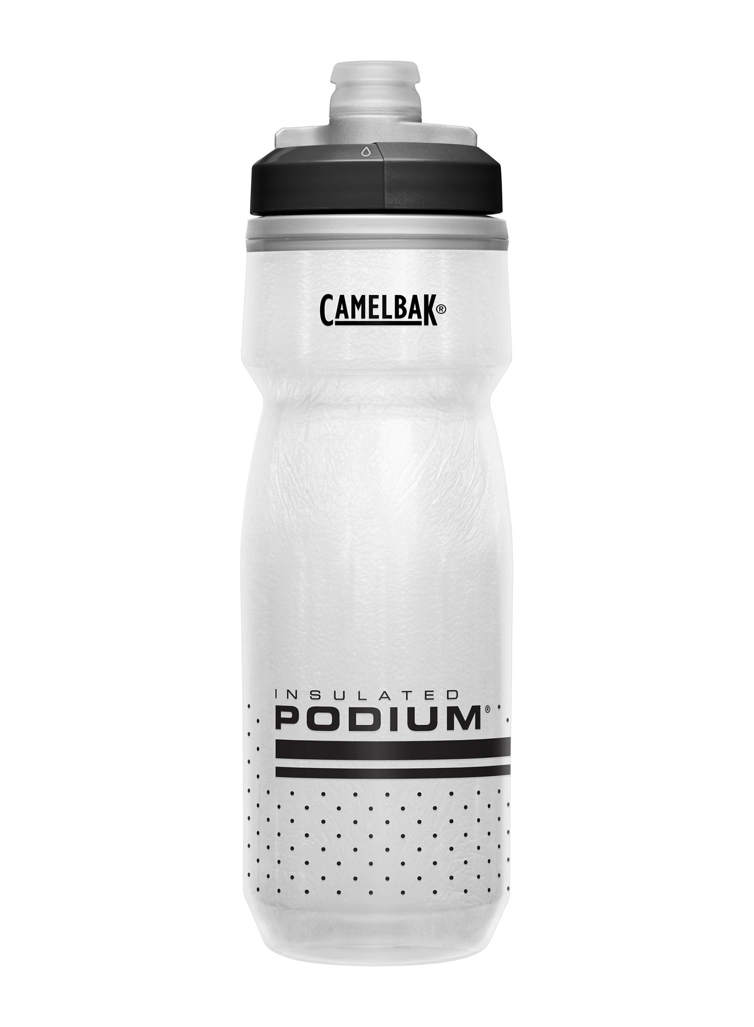 Bidon na kolo Camelbak Podium Chill 620 ml - white/black