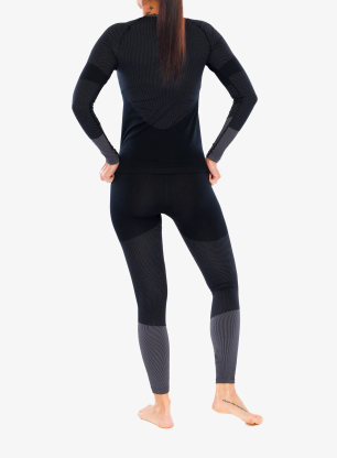 Bielizna termoaktywna damska Odlo Fundamentals Performance Warm Set Long - black