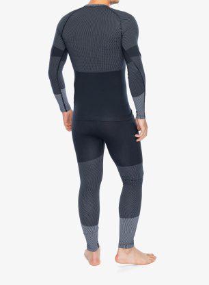 Bielizna termoaktywna Odlo Fundamentals Performance Warm Set Long - dark sapphire