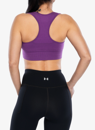 Biustonosz sportowy Icebreaker Merino Blend 260 ZoneKnit Seamless Active Bra - passion