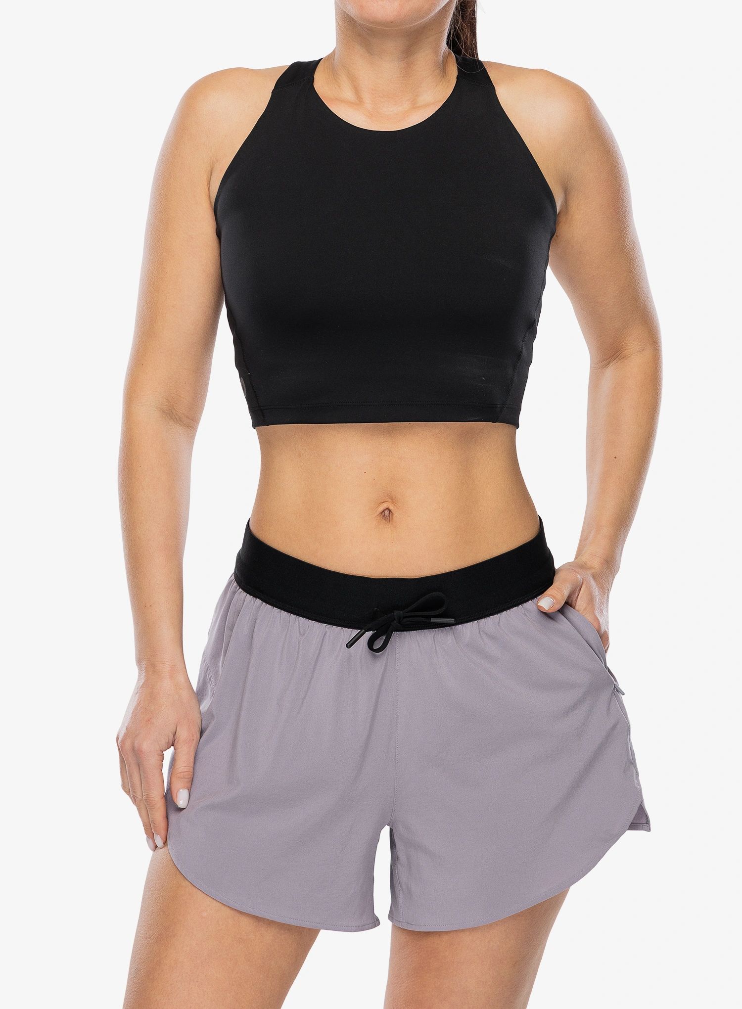 Sportovní podprsenka Smartwool Active Crop Bra - black
