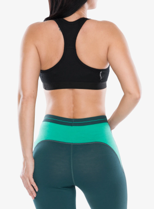 Biustonosz termoaktywny Sensor Merino DF Bra - black
