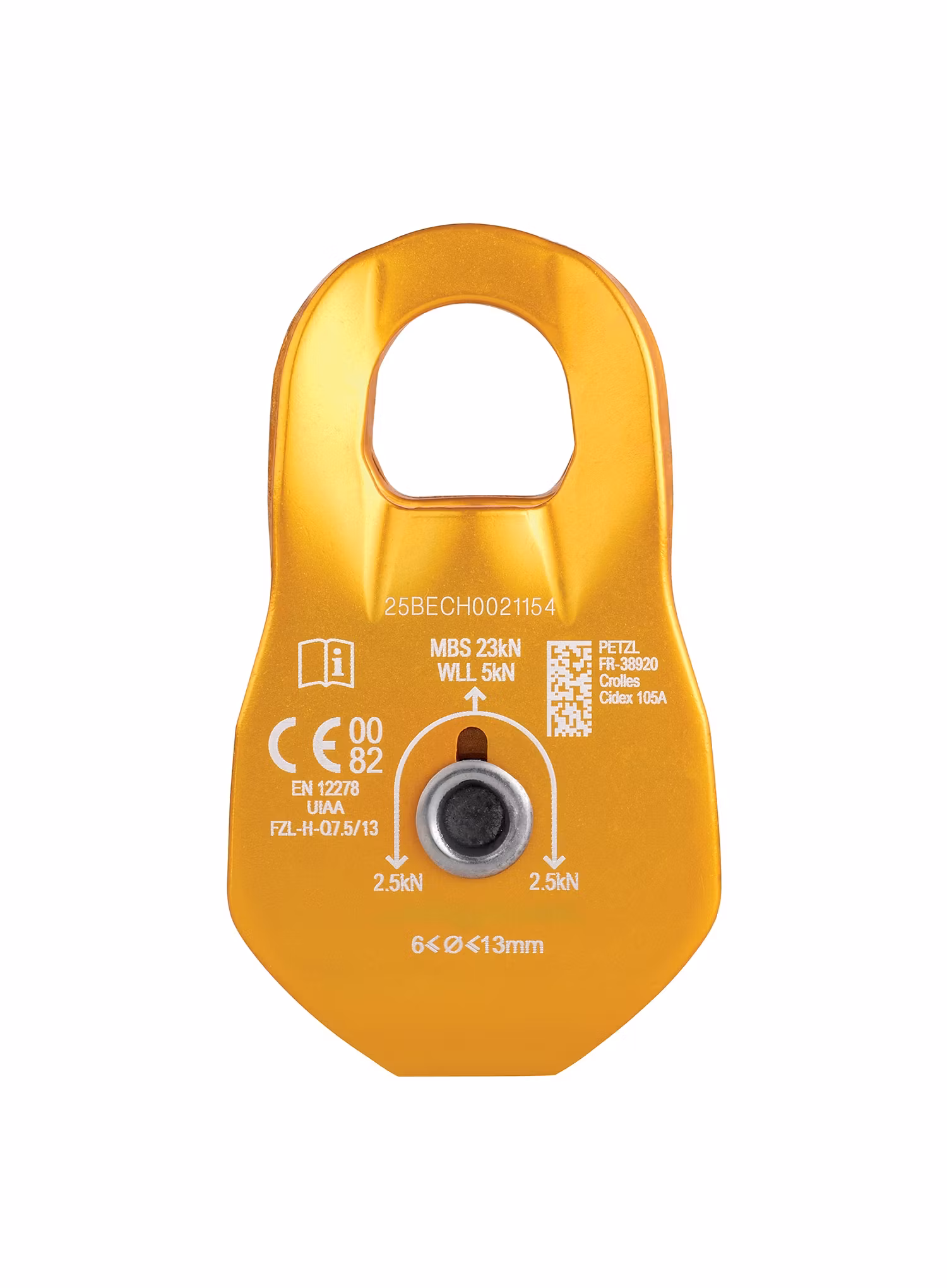 Bloczek Petzl Fixe - yellow/yellow