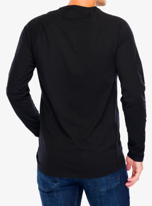 Bluza bez kaptura Carhartt Midweight L/S Pocket T-Shirt - black