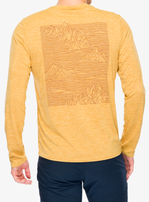 Bluza bez kaptura Patagonia L/S Cap Cool Daily Graphic Shirt - strataspire/beeswax tan