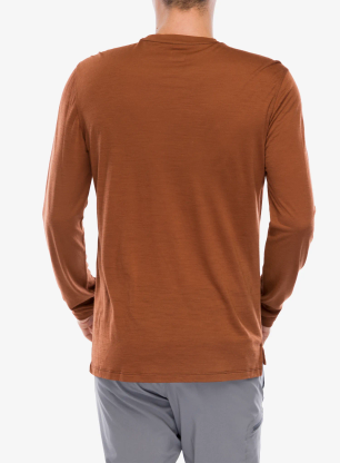 Bluza bez kaptura Super.natural Well Equipped Ls - horn brown/blueberry