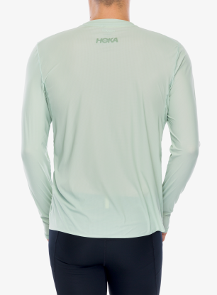 Bluza biegowa Hoka Airolite Run Long Sleeve - aloe vera