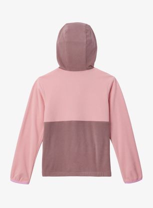 Bluza chłopięca Columbia Back Bowl Lite Half Zip Hoodie - salmon rose/fig/cosmos
