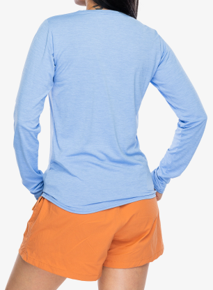 Bluza damska bez kaptura Patagonia L/S Cap Cool Daily Graphic Shirt Lands - trailseekers/abundant blue