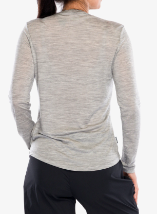 Bluza damska Icebreaker Merino 125 Cool-Lite Sphere III LS Tee - metro hthr