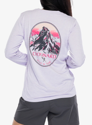 Bluza damska Patagonia L/S Cap Cool Daily Graphic Shirt Lands - chouinard crest/fox purple