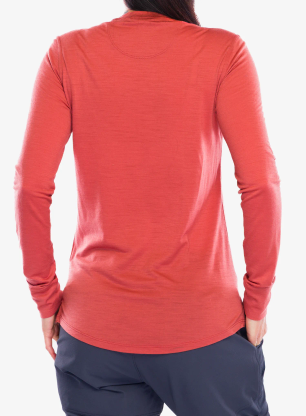 Bluza damska Patagonia L/S Cap Cool Merino Graphic - imagine moon/potters red