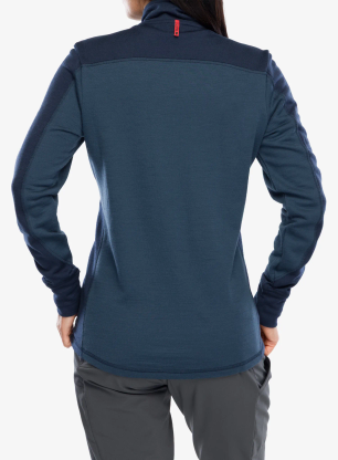 Bluza damska rozpinana Dovre Mid Full Zip Merino Wool - navy