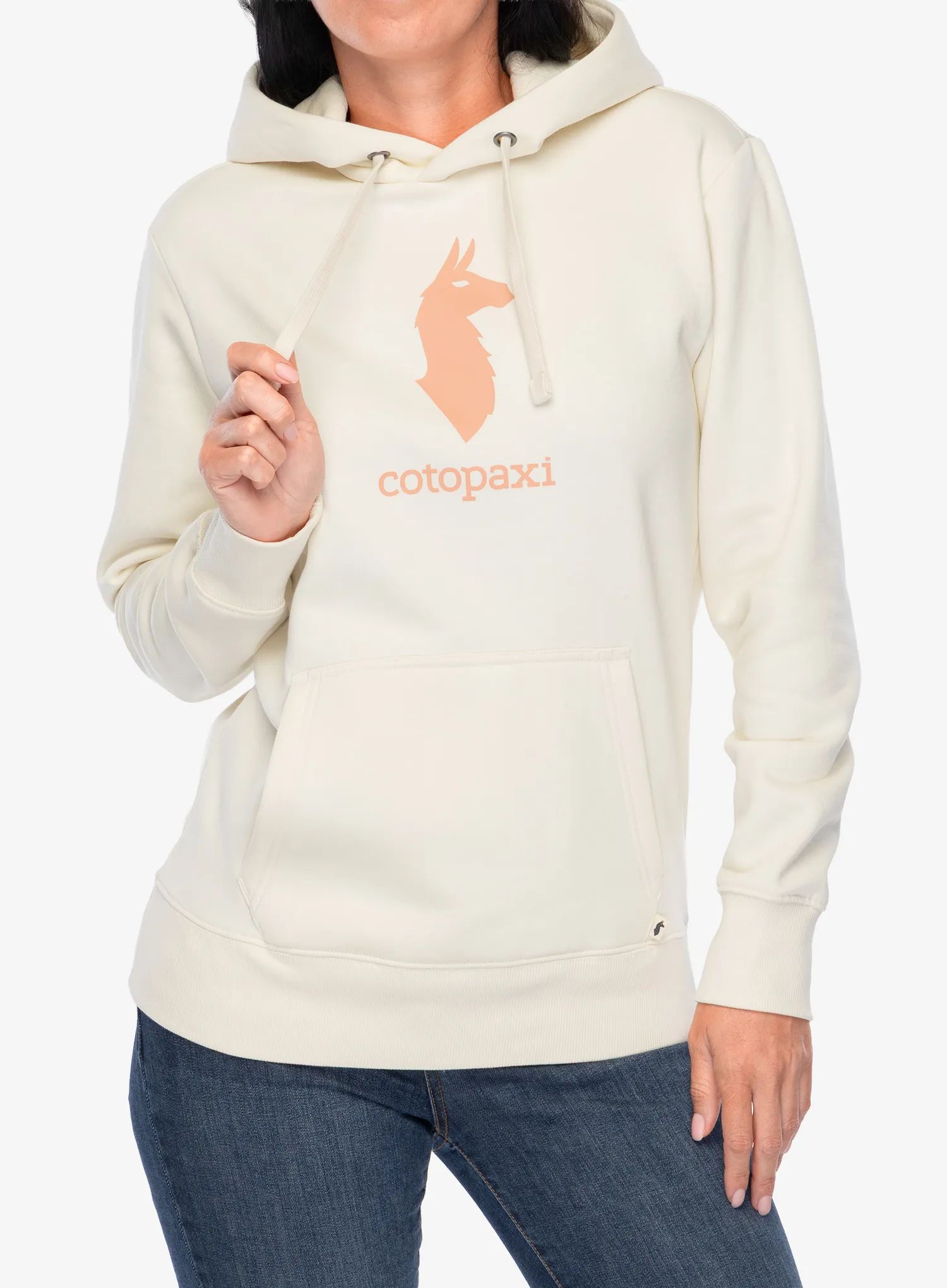 Dámská mikina s kapucí Cotopaxi Llama Pullover Hoodie - bone