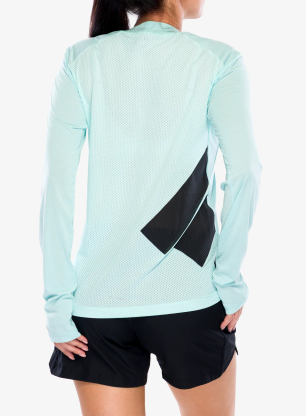 Bluza do biegania damska adidas TERREX Xperior Climacool+ Long Sleeve - semi flash aqua