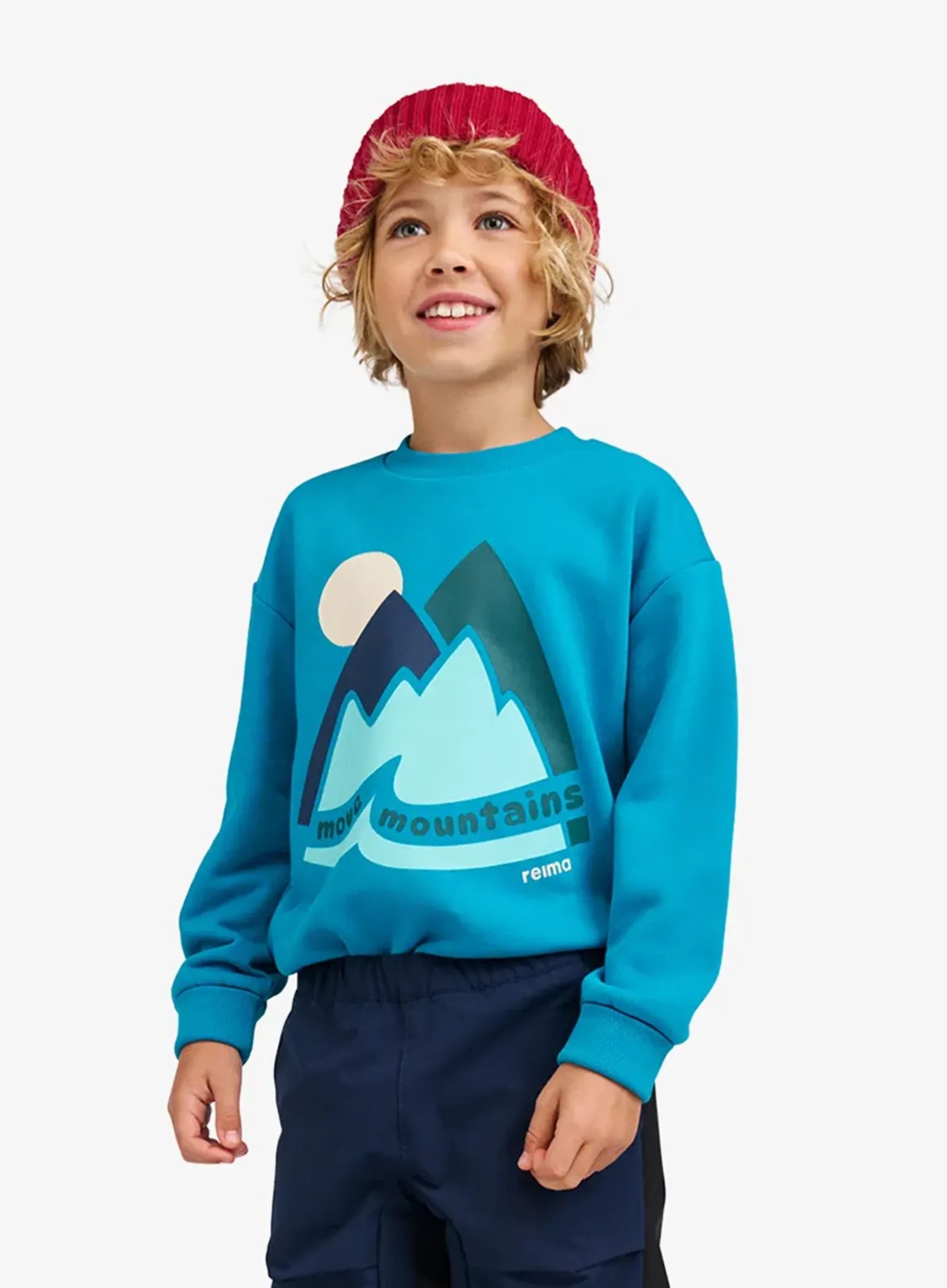 Dětská mikina Reima Collari - aquatic blue