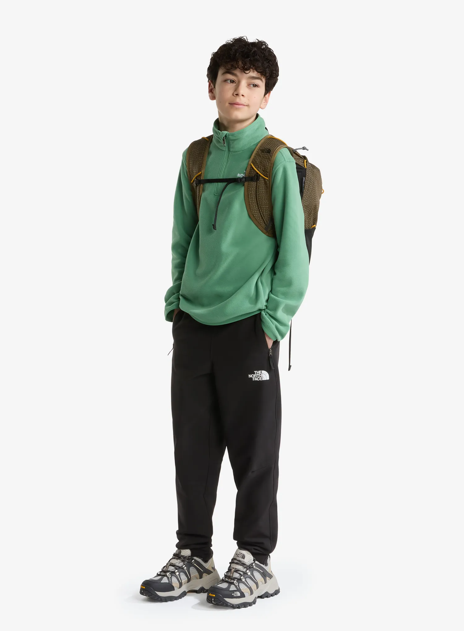 Bluza dziecięca The North Face Glacier 1/4 Zip Pullover - dimmed algae