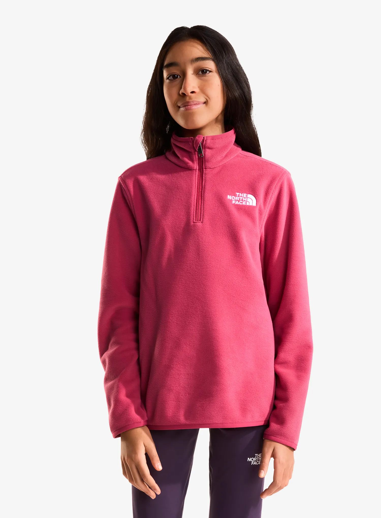 Dětská mikina The North Face Glacier 1/4 Zip Pullover - fermented clay