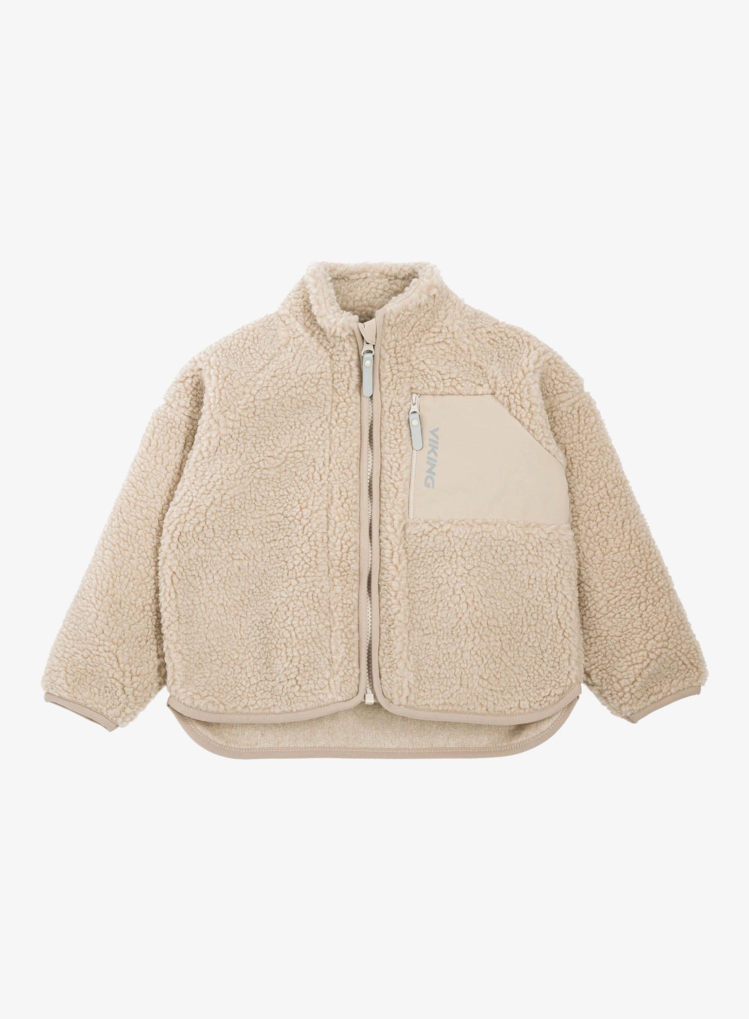 Dětská mikina Viking Playtime Pile Midlayer Jacket - cement/cement