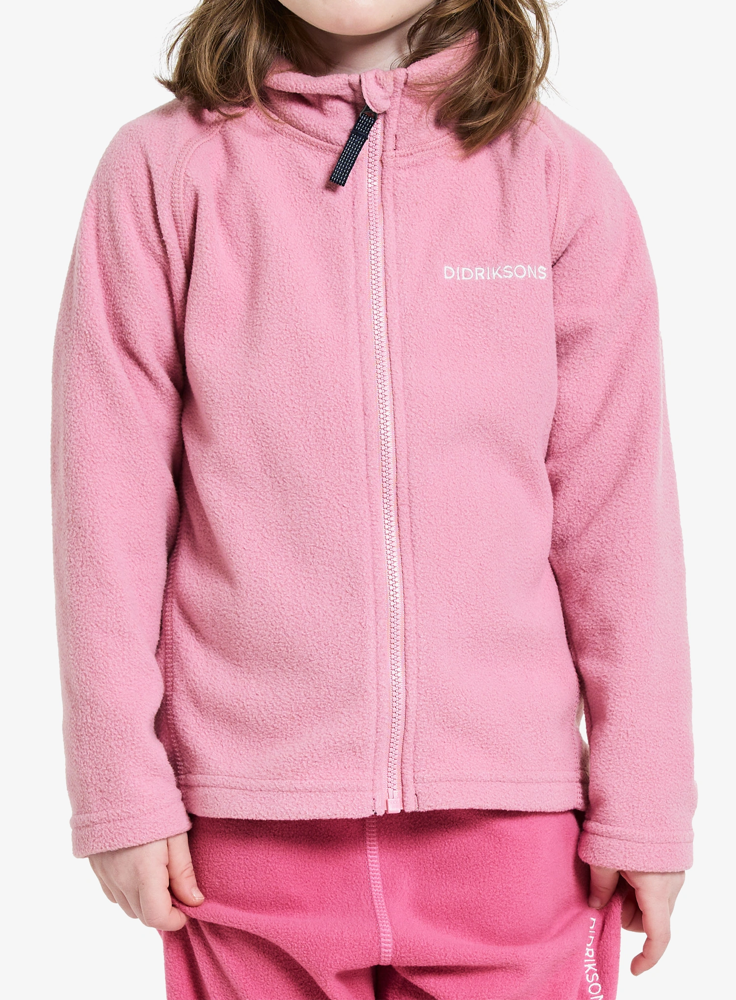 Bluza dziewczęca Didriksons Monte Full Zip - light heather pink