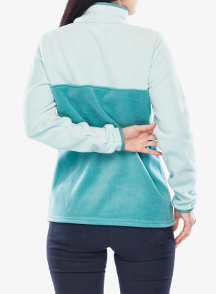Bluza polarowa damska Columbia Benton Springs Half Snap Pull Over II - teal/spray