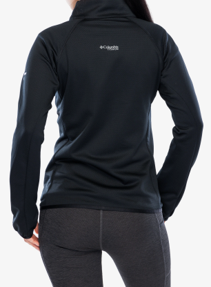 Bluza polarowa damska Columbia Triple Canyon Grid Fleece Full Zip - black/black