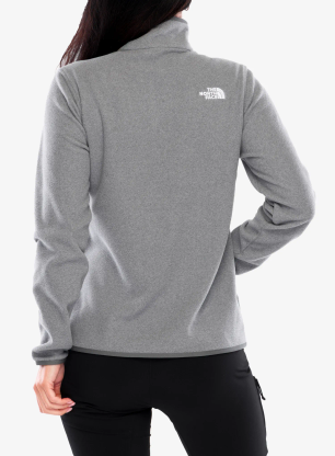 Bluza polarowa damska The North Face Glacier Fleece 1/4 Zip Jacket - tnf mid grey heather