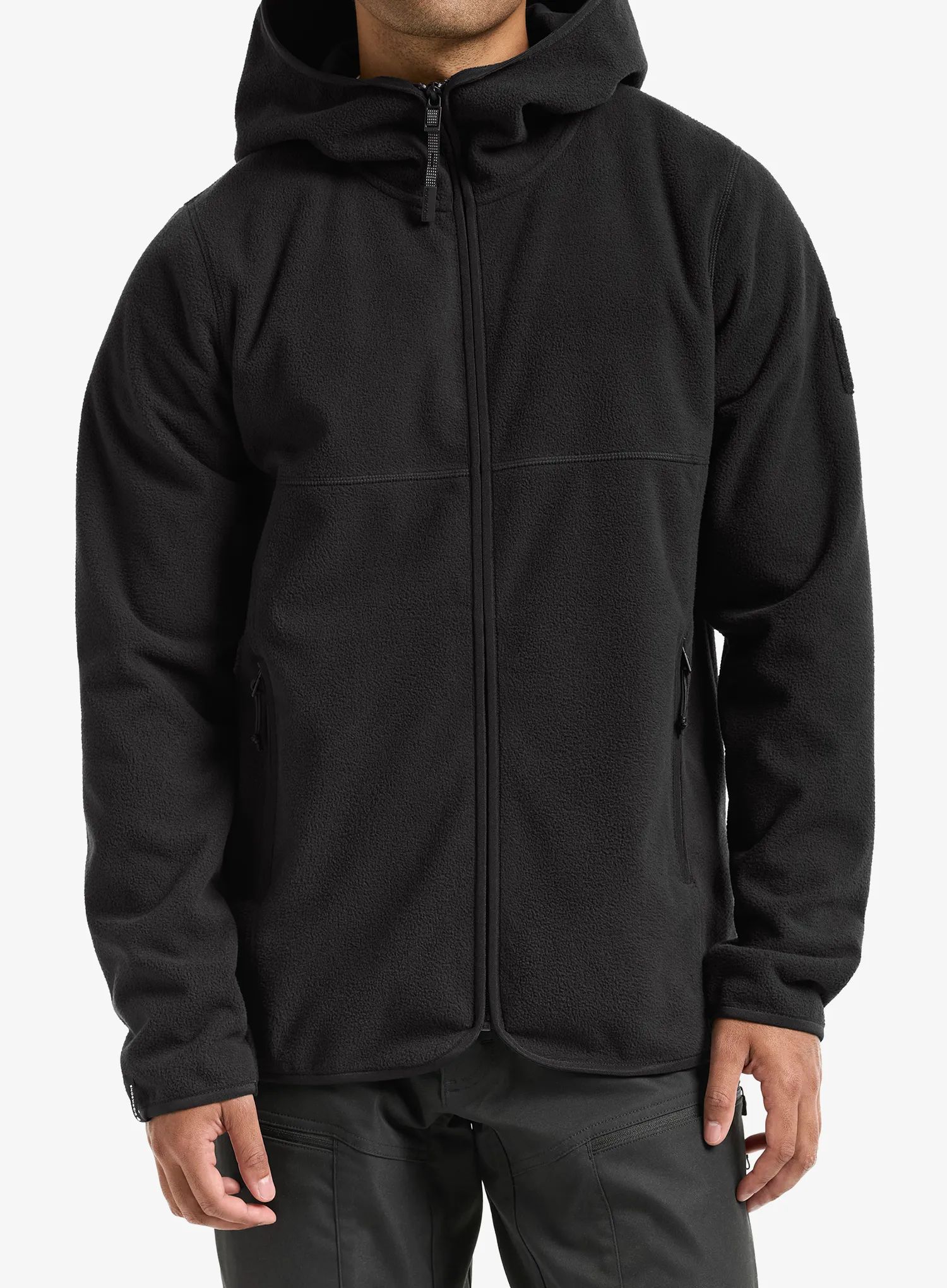 Fleece mikina Didriksons Helmit Fullzip - black