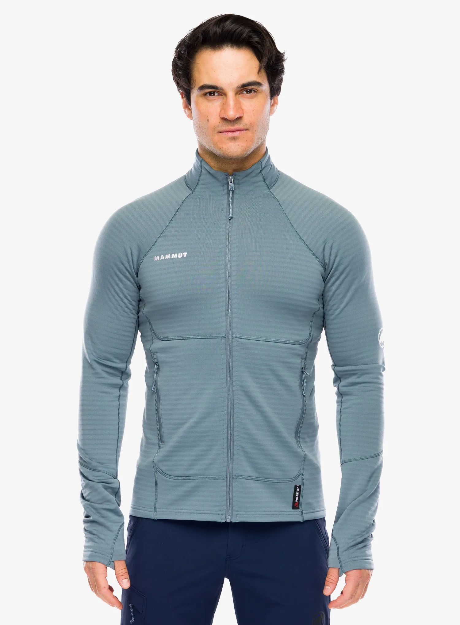 Fleece mikina Mammut Taiss ML Jacket - strata