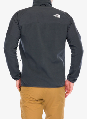 Bluza polarowa The North Face Glacier Heavyweight Full Zip Jacket - asphalt grey/tnf black