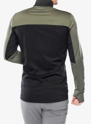 Bluza polarowa Vaude Livigno Halfzip II - black/khaki