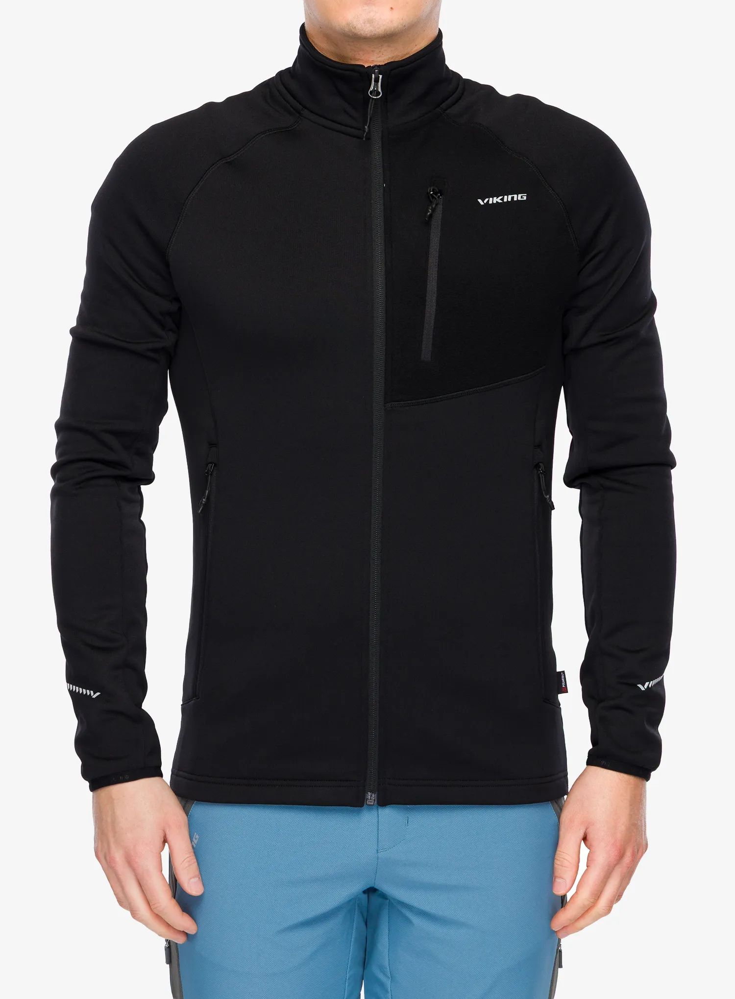 Fleece mikina Viking Midlayer Arbaz - black