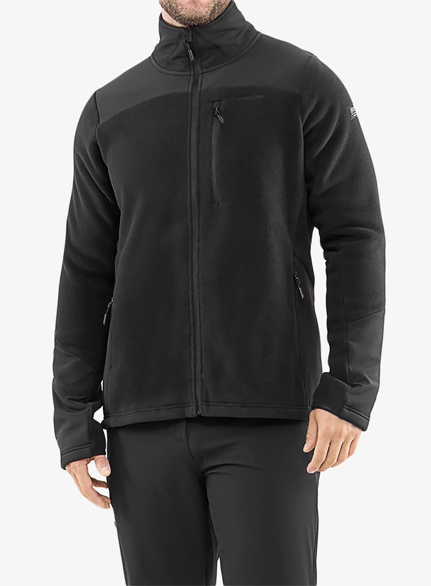 Fleece mikina Viking Midlayer Migano - black