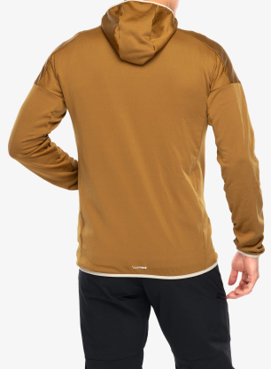 Bluza polarowa z kapturem adidas TERREX Xperior Light Fleece Hooded Jacket - brostr/savann