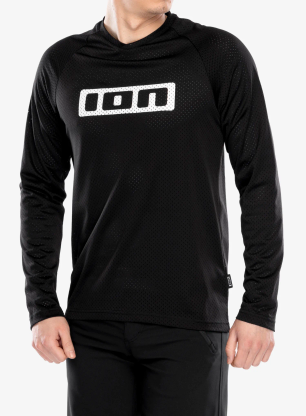 Bluza rowerowa ION Logo LS - black