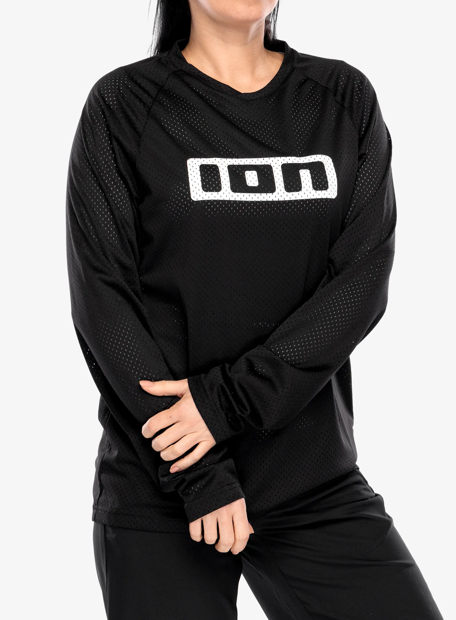 Bluza rowerowa ION Logo LS - black