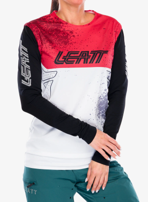 Bluza rowerowa Leatt Jersey MTB Gravity 5.0 - white
