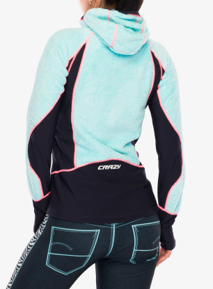Bluza rozpinana damska Crazy Pull Inspire - chewing gum