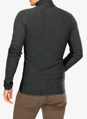 Bluza rozpinana Icebreaker Descender L/S Zip - jet hthr/black