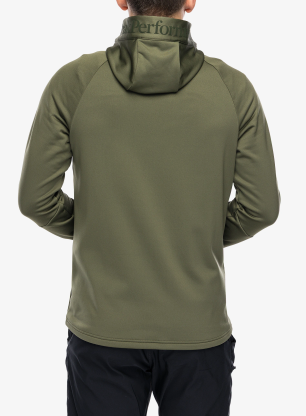 Bluza rozpinana Peak Performance Rider Essentials Zip Hood - pine needle/pine needle