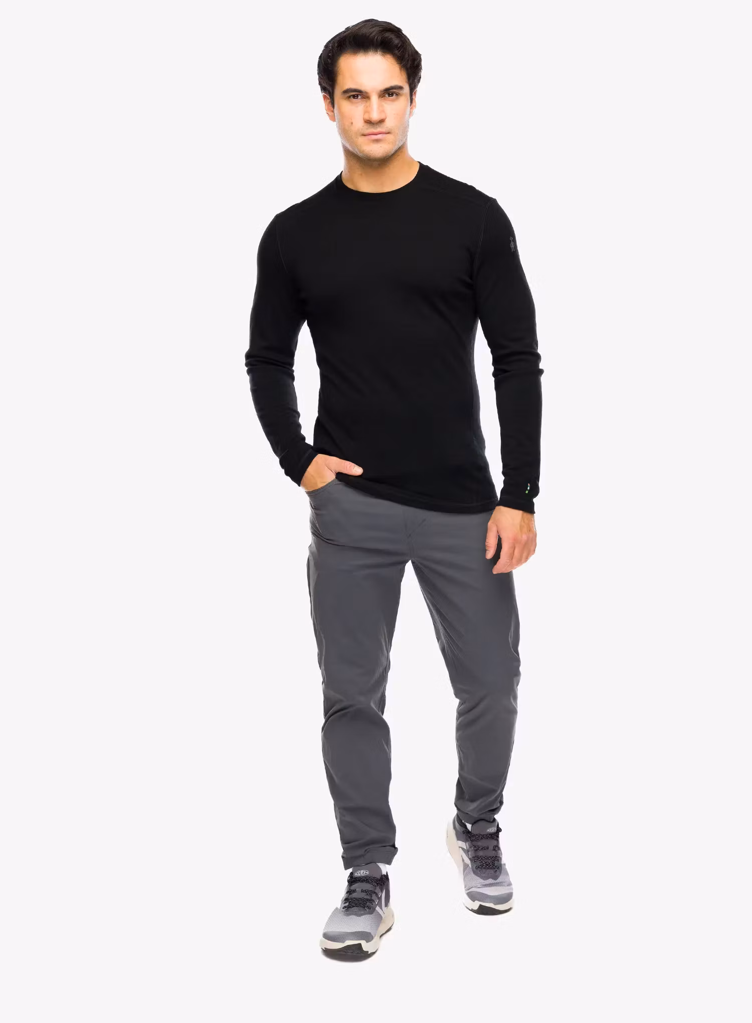 Bluza Smartwool Classic Thermal Merino Base Layer Crew Boxed - black
