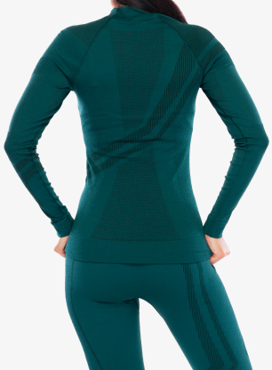 Bluza termiczna damska Brubeck Thermo Wool by Pustelnik - green