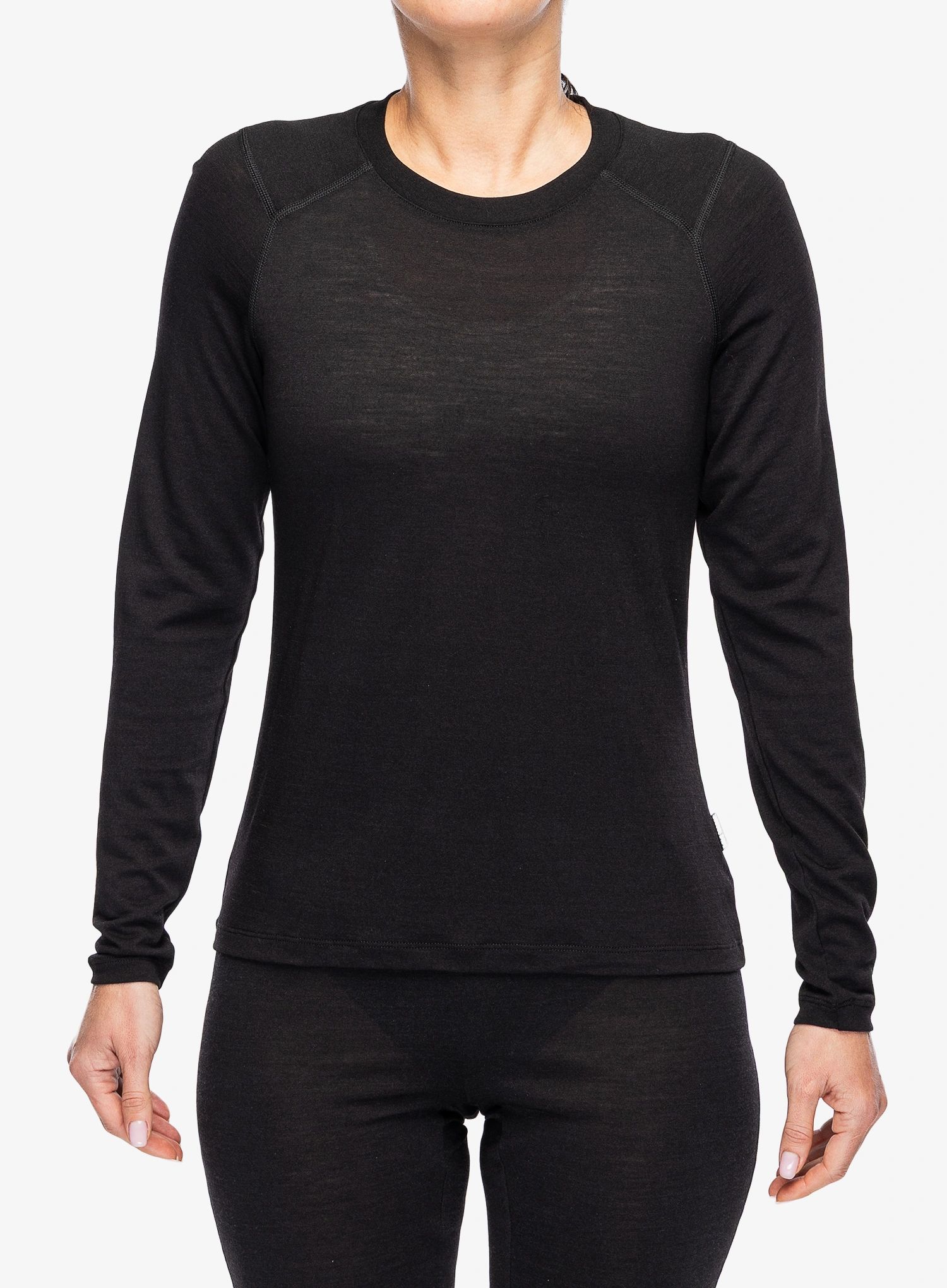 Dámská funkční mikina Helly Hansen Durawool Crew LS - black