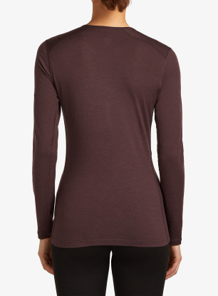 Bluza termoaktywna damska Icebreaker 200 Oasis L/S Crewe - java