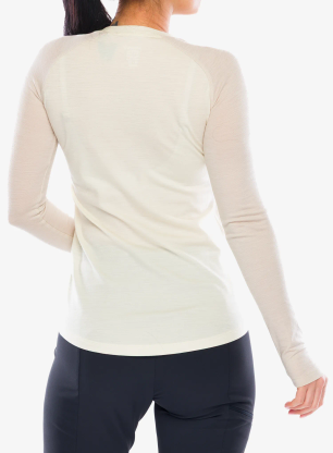 Bluza termoaktywna damska Norrona Femund Pureull Long Sleeve - whisper white