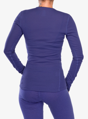 Bluza termoaktywna damska Odlo Active Warm Eco BL Top Crew Neck LS - skipper blue