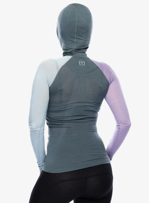 Bluza termoaktywna damska Ortovox 120 Comp Light Hoody - dark arctic grey